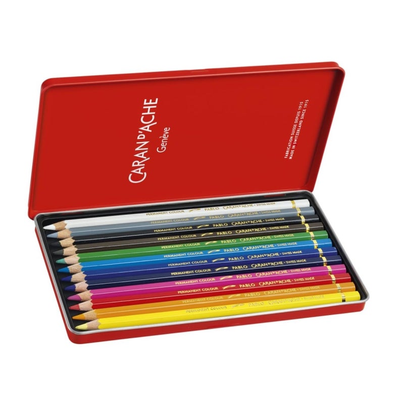 Caran D'ache 12 Color Pablo Set (666.312) - Image 1